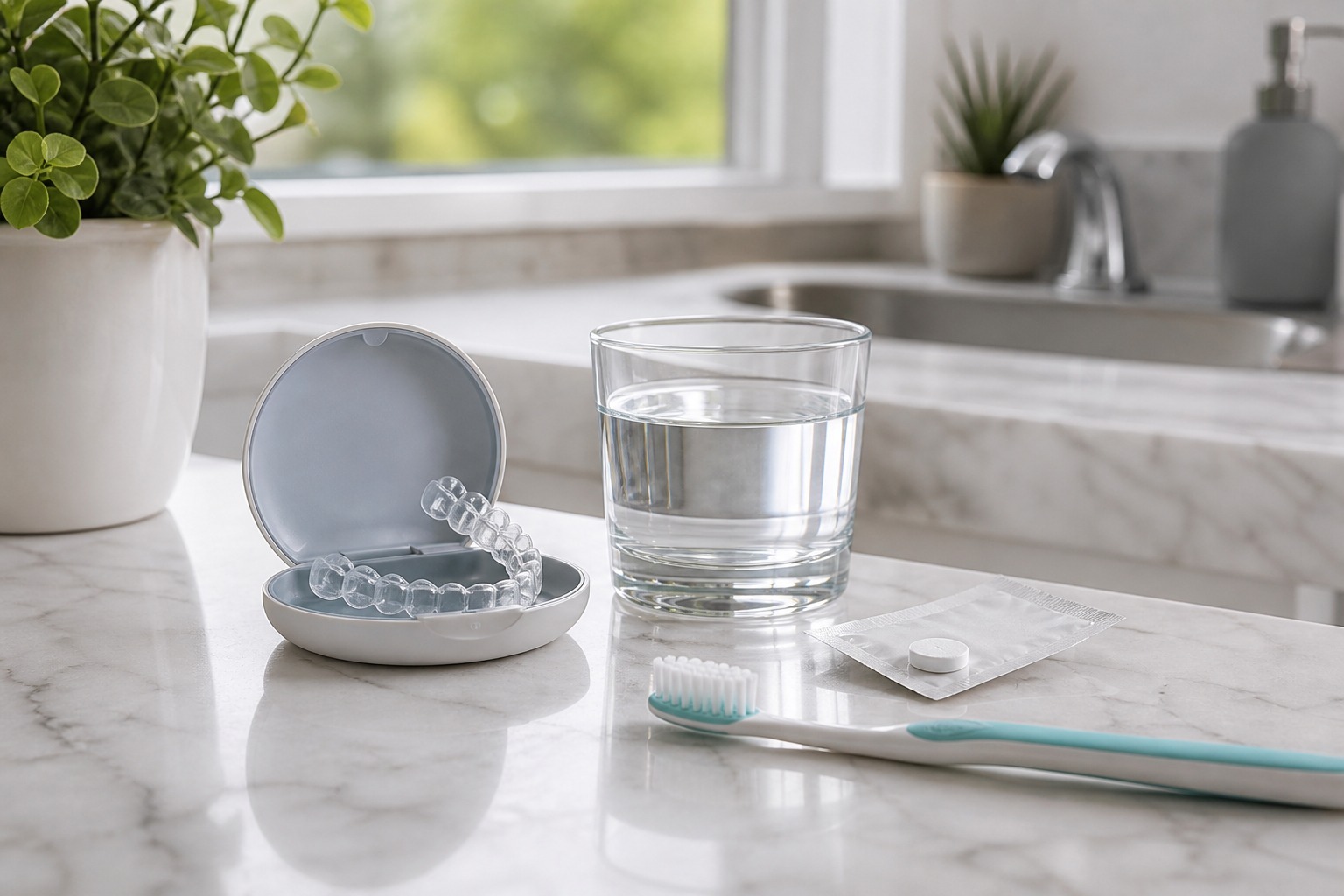 Clear aligner cleaning kit for Invisalign and 32Co in Kingston