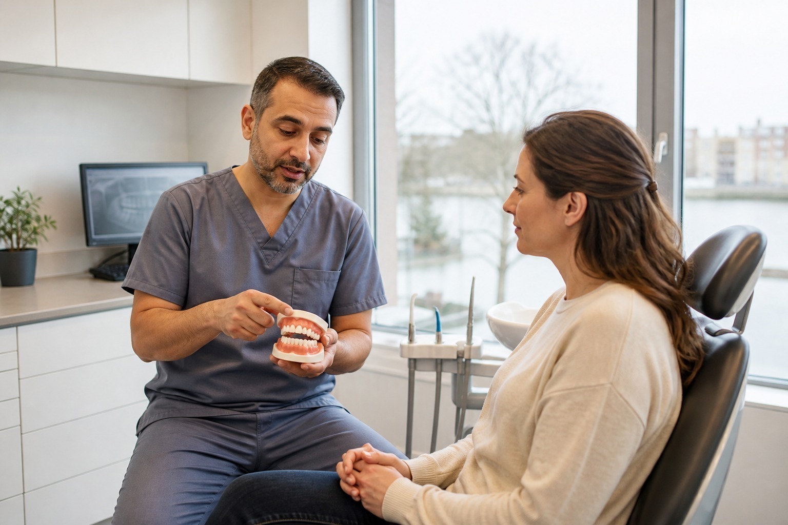Gum health consultation at a Kingston dental practice
